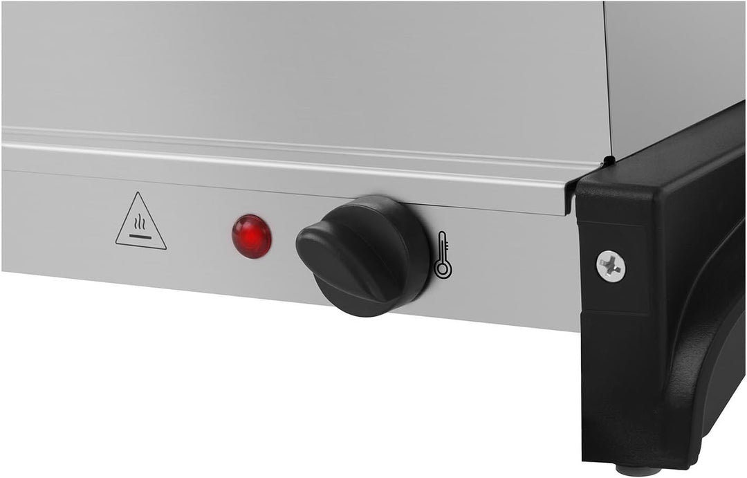 Royal Catering RCHP-400/3 Edelstahl Buffetwärmer Speisenwärmer elektrisch 3 x 2 L 400 W Acrylglasdec