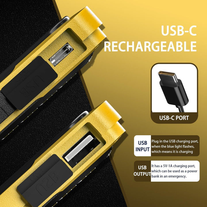 WARSUN Arbeitsleuchte LED COB KFZ Werkstattlampe Wiederaufladbare Akku Werkstatt Handlampe mit Magne