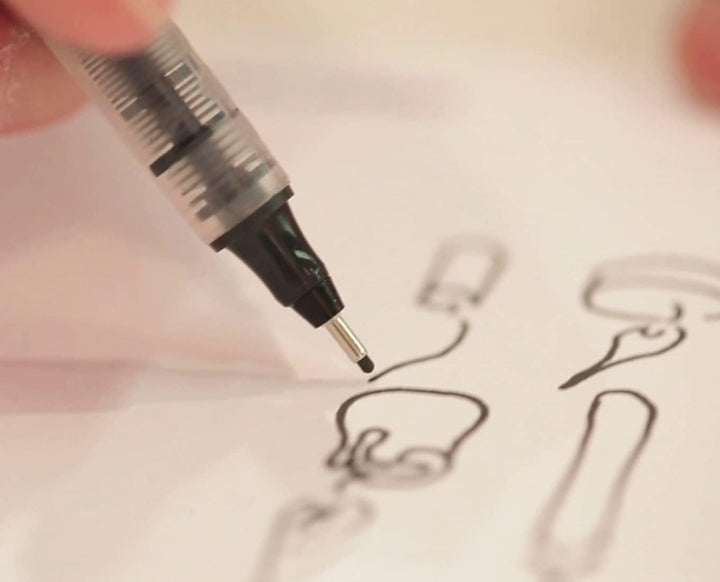 rOtring Tikky-Grafik Fineliner Filzstifte | 0,3 mm | schwarze Tinte | 12-er Box 0.3 bordeaux, 0.3 bo