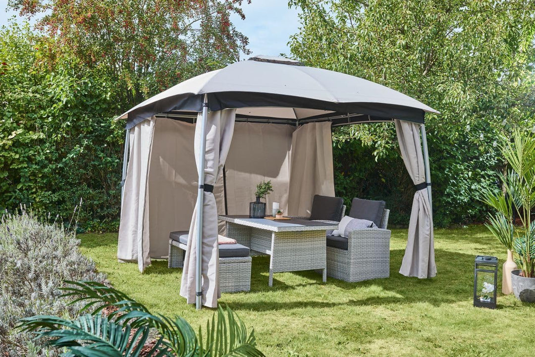 Primaster Pavillon Forli 295 x 295cm Gartenzelt Gartenpavillon Faltpavillon