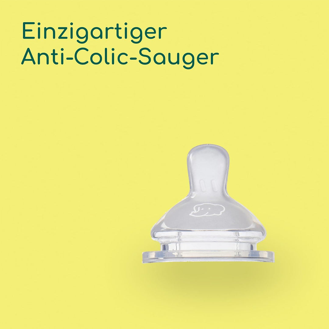 Bebeconfort Physio Air Care Glasflaschenset, Anti Colic Babyflaschen Glas, Für Neugeborene, Ab 0 Mon