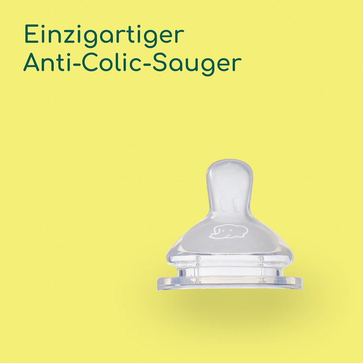 Bebeconfort Physio Air Care Glasflaschenset, Anti Colic Babyflaschen Glas, Für Neugeborene, Ab 0 Mon
