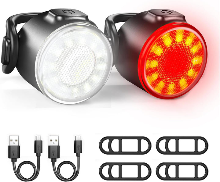 Mucek 2 Stück Kinderwagen Licht, Kinderwagen Beleuchtung, Kinderwagenlichter LED mit weissem rotem L
