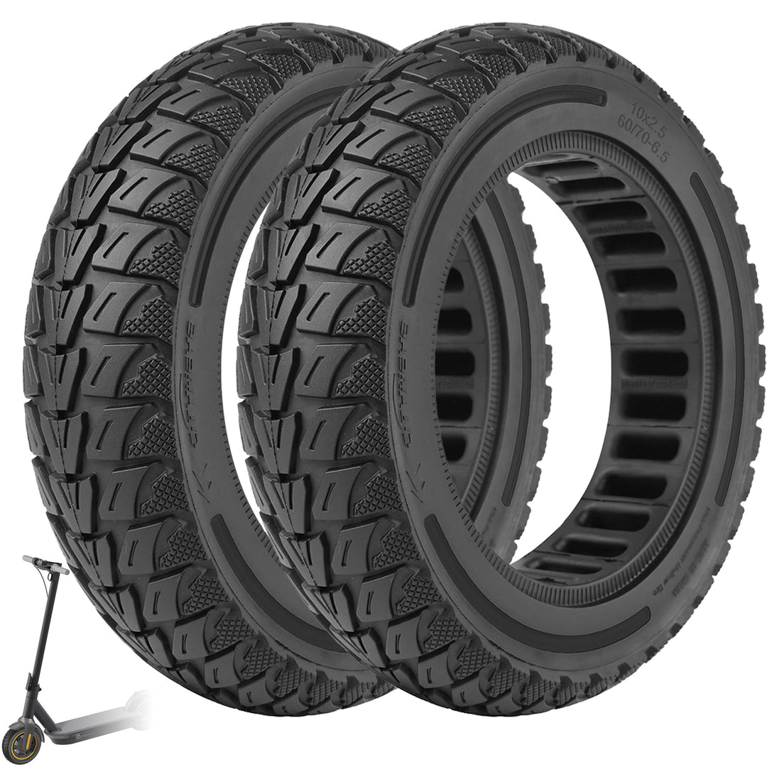 60/70-6,5 Vollgummireifen 10 Zoll Solide Reifen für Xiaomi 5/5 Pro/5 Max,für Ninebot Max G30/Max G30