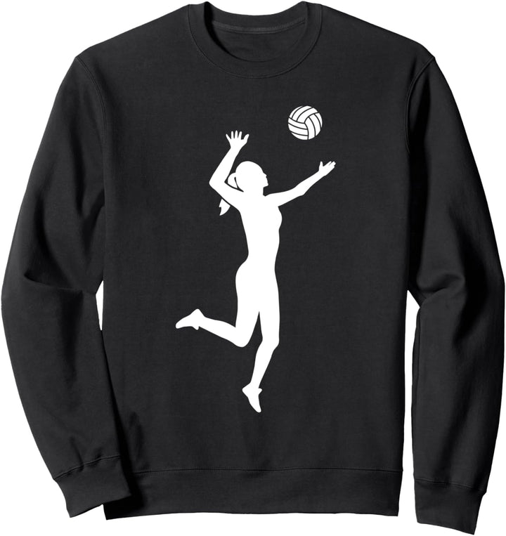 Volleyball Frau Mädchen Sweatshirt