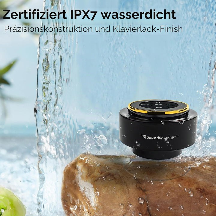 Xleader, Verbesserter Dusch-Lautsprecher, zertifizierter IPX7 wasserdichter Bluetooth-Lautsprecher m