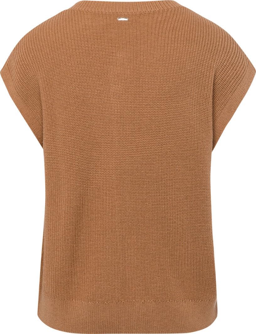 BRAX Damen Style Eve Wollmix Lässiger Optik Strickjacke 42 Vikunja, 42 Vikunja