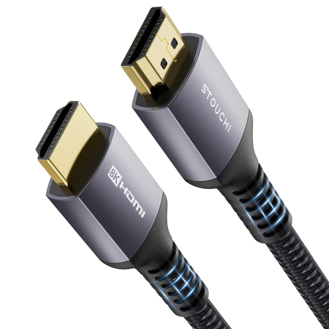 Stouchi 4m HDMI Kabel 8K Ultra HD 48Gbps High Speed 8K60 4K120 144Hz RTX 3080 eARC HDR10 4:4:4 HDC