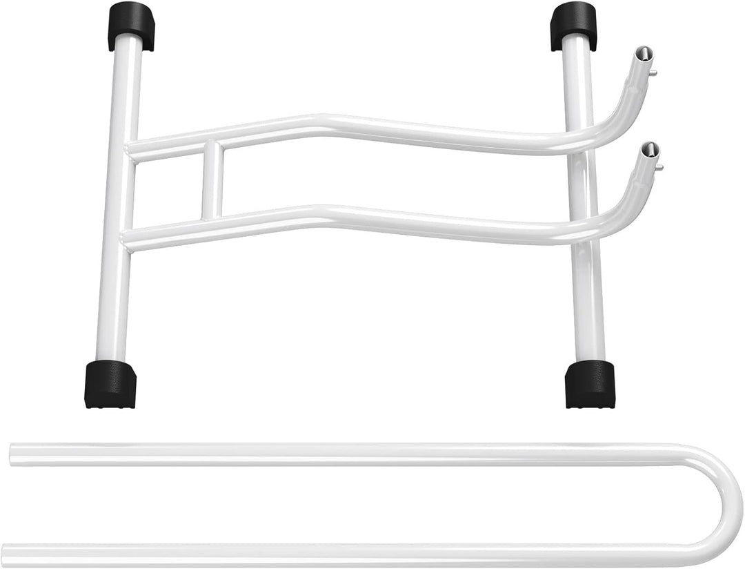 8 x WELLGRO Fahrradständer - Stahl, sicherer Stand - Farbe weiss