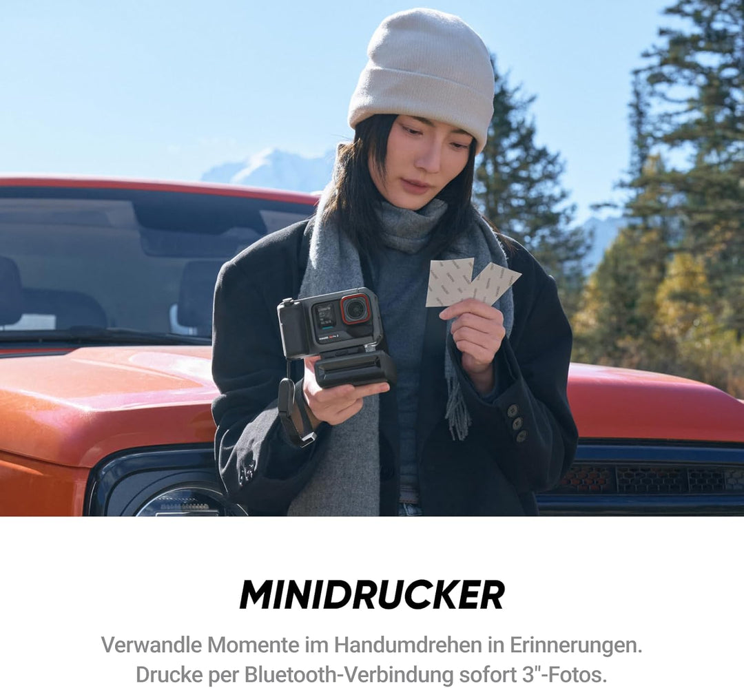 Insta360 Ace Pro 2 Flash Print-Bundle – wasserdichte 8K Action-Cam, mit Leica entwickelt, 1/1,3"-Sen