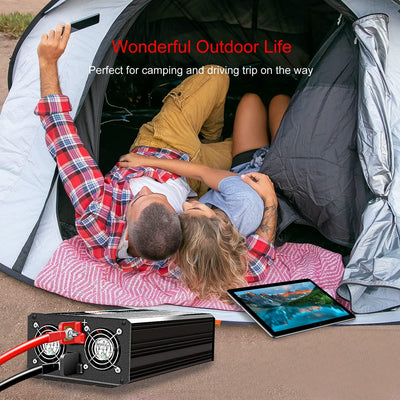 XIJIA LCD-display xijia Wechselrichter 24V reine Sinuswelle zu AC 230V 50Hz LCD-Anzeige Solarenergie