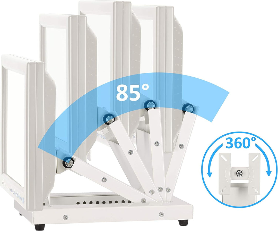 VSG24 Extreme Robuste Monitor Halterung, Flexible VESA 100x100 Tischhalterung, Bildschirm Standfuss