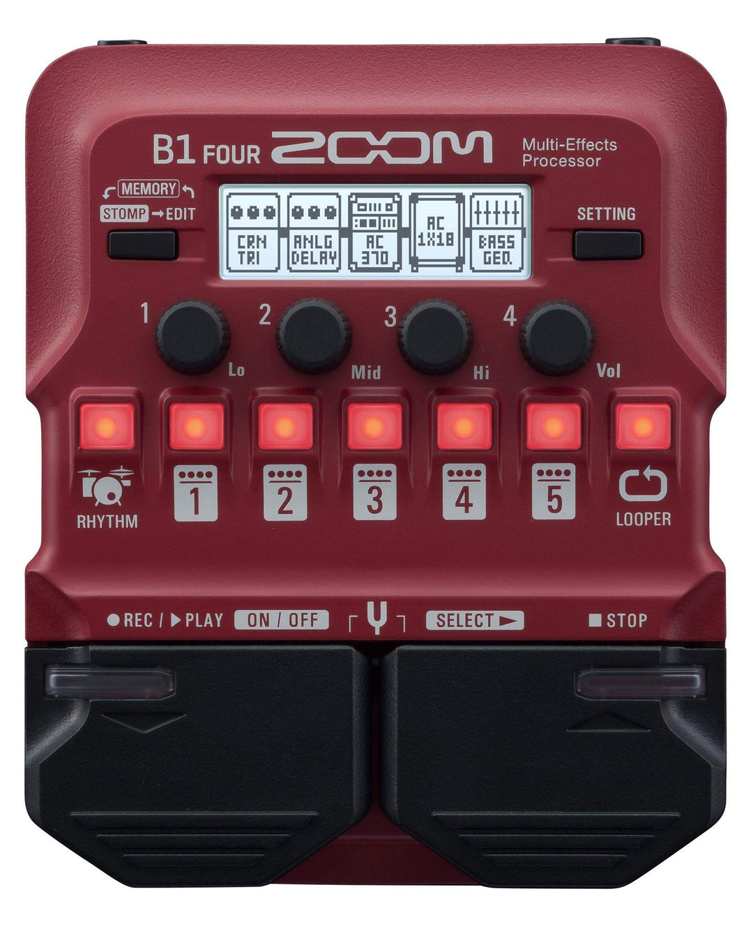 Zoom B1 FOUR Effektpedal Single, Single