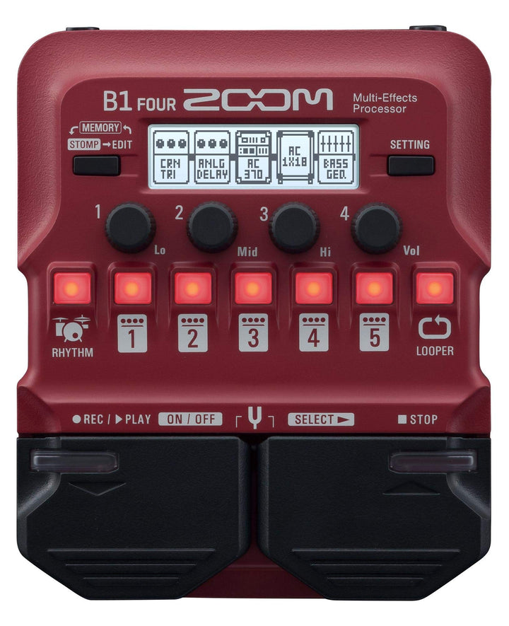 Zoom B1 FOUR Effektpedal Single, Single