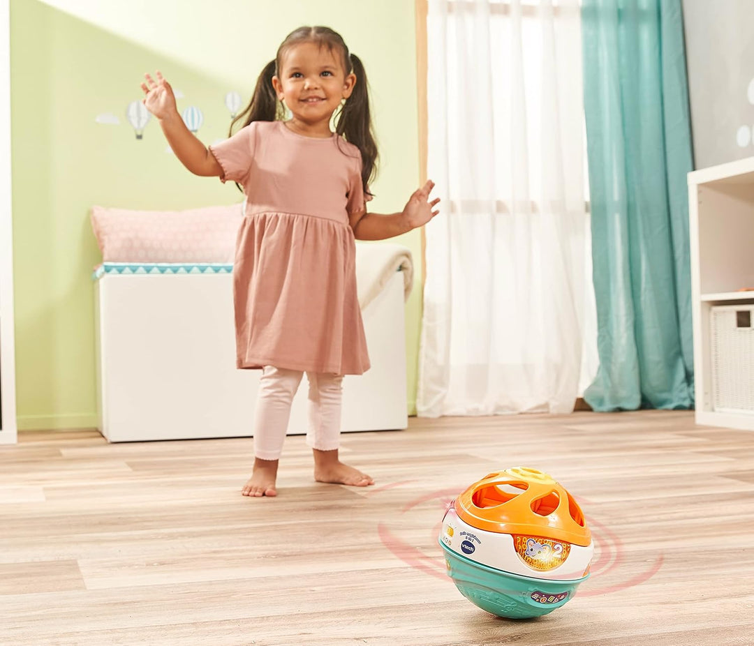 VTech Baby 3-in-1 Magischer Musikball – Interaktives Babyspielzeug, das sich von allein bewegt und M