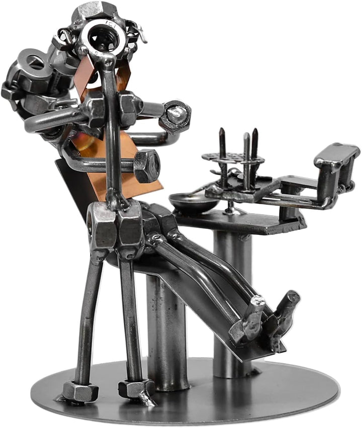 metalman24 Schraubenmännchen Zahnarzt I Handarbeit I Geschenkidee I Metallfigur I Metallmännchen I S