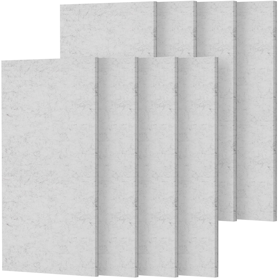 TONOR Gross Akustikpaneele Selbstklebend, 8 Pack 112x55 cm Schallschutzplatten Akustikplatten für Wa