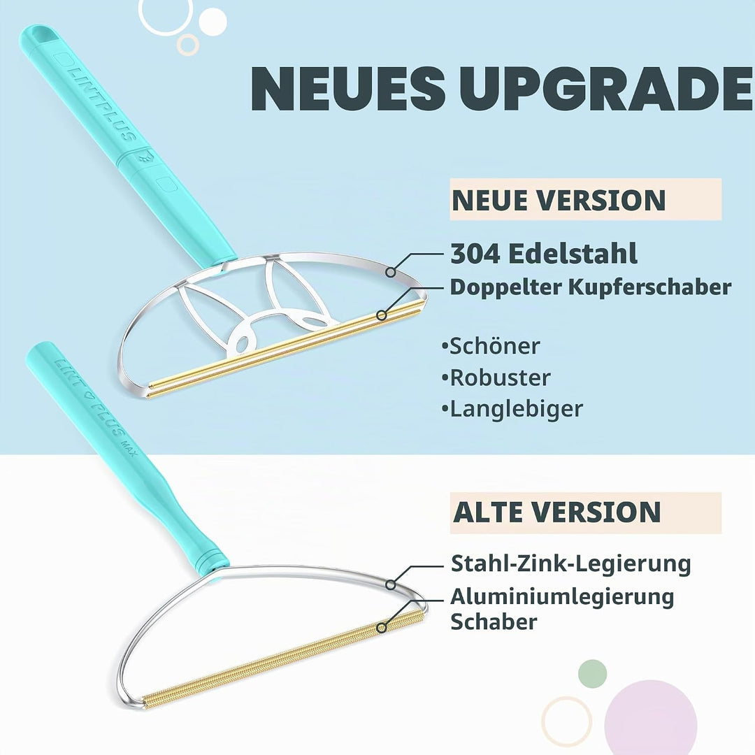 Flex MAX & Pro Tierhaarentferner-Set von LINTPLUS – Haarentfernungswerkzeug für Hunde & Katzen für M