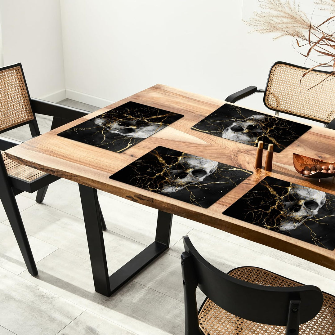 KitchenYeah© Platzsets Abwaschbar 6-Teilig 45x30 cm Tischsets Platzdeckchen rutschfeste Platzset Unt