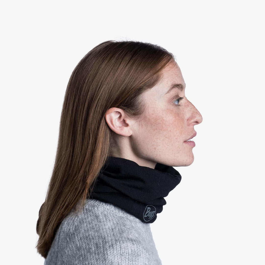Buff Herren Midweight Merino Multifunktionstuch Solid Black Einheitsgrösse Einfarbig, Solid Black Ei