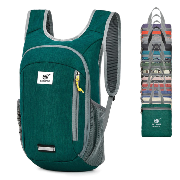 SKYSPER 10L/15L/20L Faltbarer Rucksack Ultraleicht Tagesrucksack Wasserfest Daypack Reiserucksack Wa