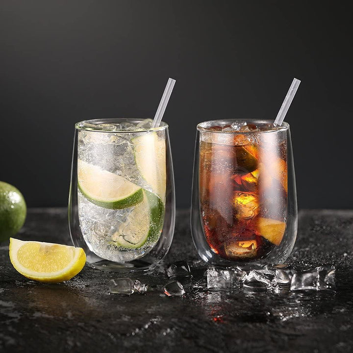 glastal 350ml Doppelwandige Latte Macchiato Gläser Set Borosilikatglas Kaffeetassen Glas 6er Set Kaf