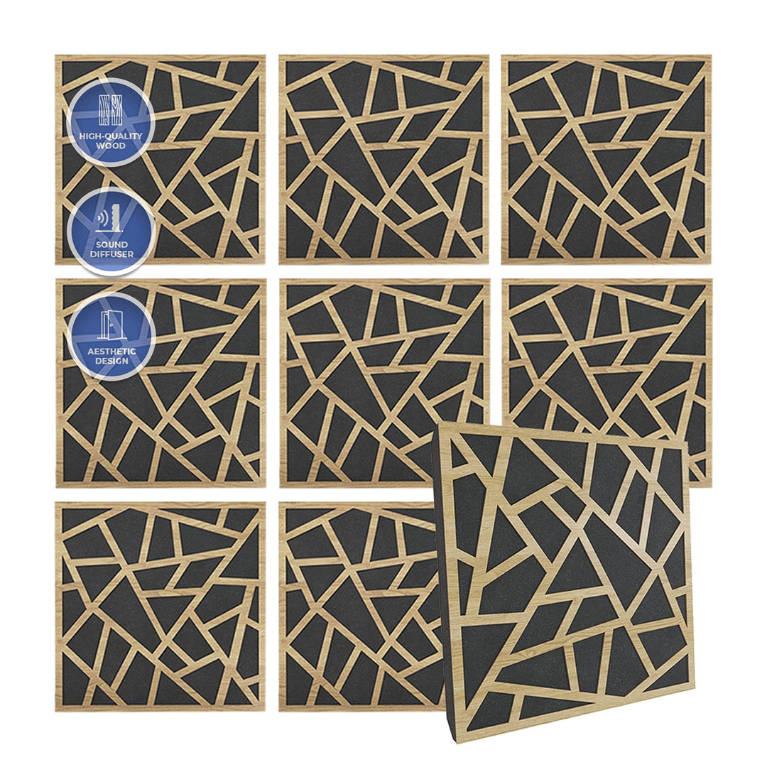 Arrowzoom 8 Diffus PROFI Akustische Holzplatte Absorbieren Aufnahmestudio Höhe Dichte Lärmminderung
