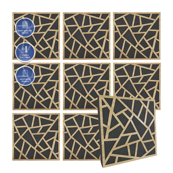 Arrowzoom 8 Diffus PROFI Akustische Holzplatte Absorbieren Aufnahmestudio Höhe Dichte Lärmminderung