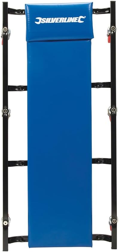 Silverline 783171 Werkstatt-Rollbrett 6 Räder, Blau , Schwarz