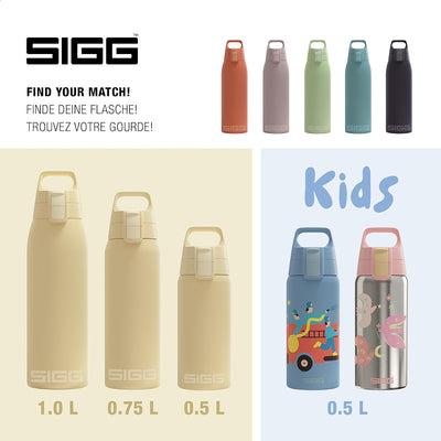 SIGG - Isolierte Trinkflasche - Shield Therm One Opti Yellow - Für kohlensäurehaltige Getränke geeig