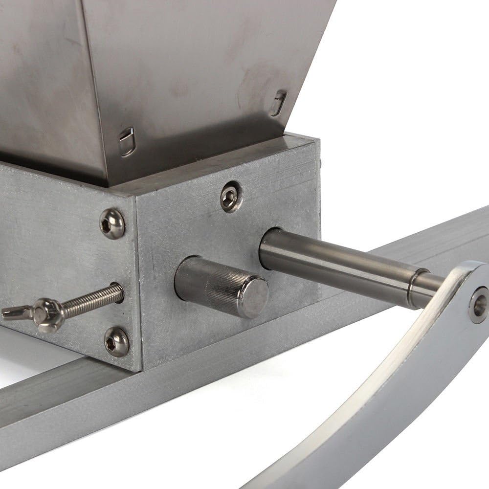 SHIOUCY Getreidebrecher Grain Malt Mill Crusher 8 lbs/Minute 2 Roller Brewer Malt Mill Getreidemühle