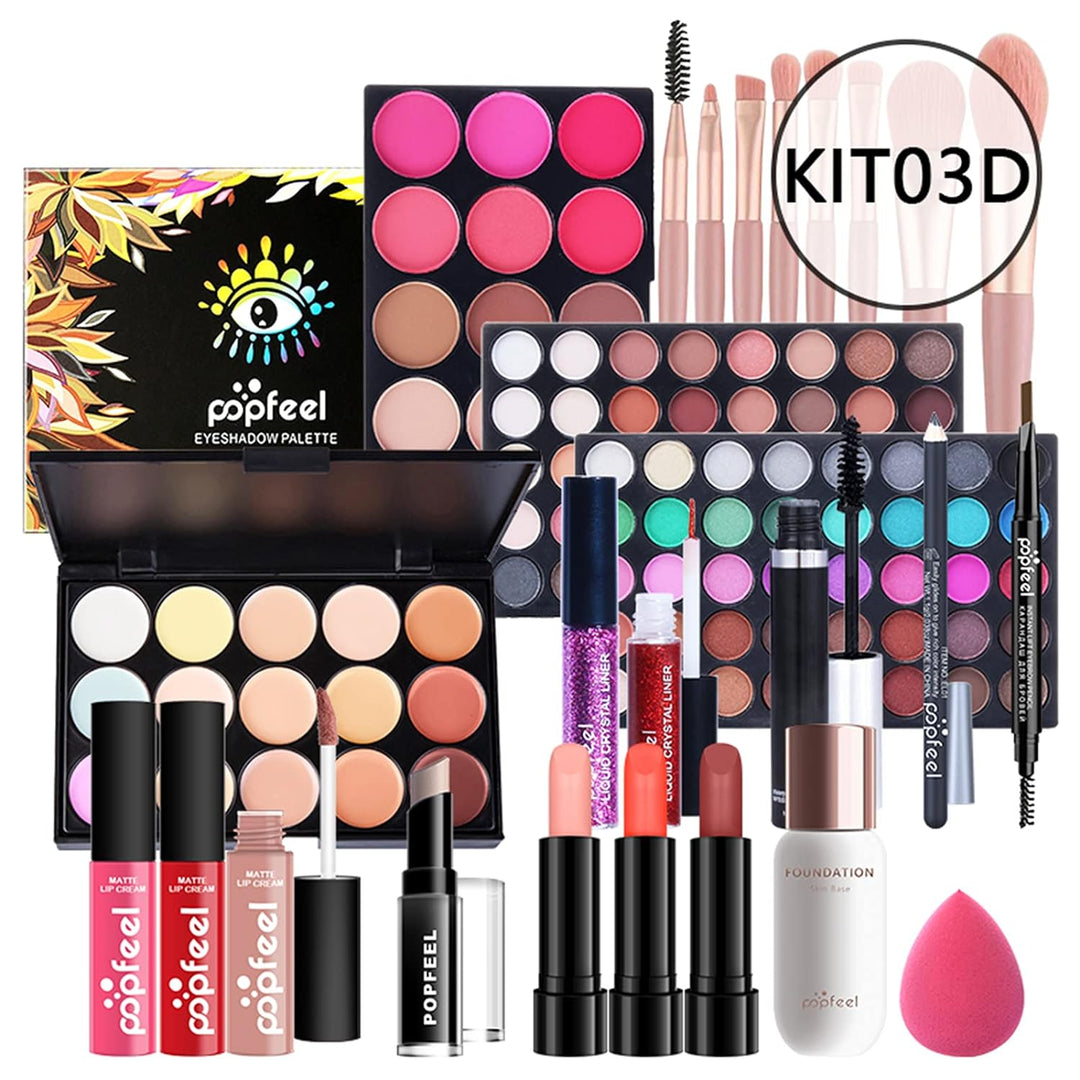 CHSEEO Schminkset Make up Set Cosmetics Schminkkoffer Kosmetik Geschenk Set Concealer Lidschatten Pa