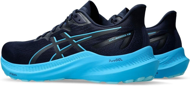 ASICS Herren Gt-2000 12 Sneaker, 39 EU Midnight Digital Aqua
