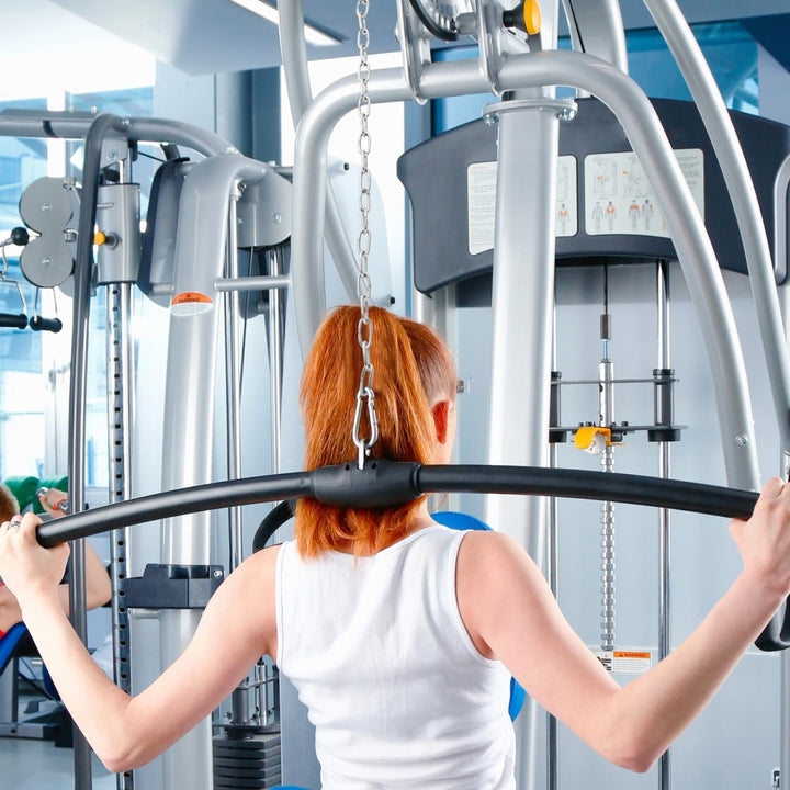 Milisten Trizeps-verlängerungskette Aus Hochwertigem Eisen Pull-down-Kette Mit Doppelgriff Fitnesszu