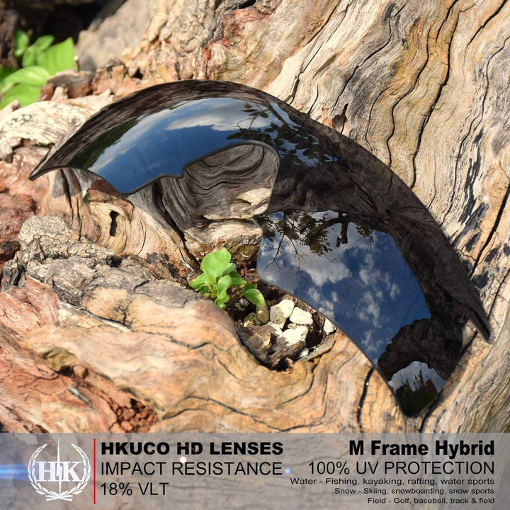 HKUCO Plus Mens Replacement Lenses For Oakley M Frame Hybrid - 4 pair