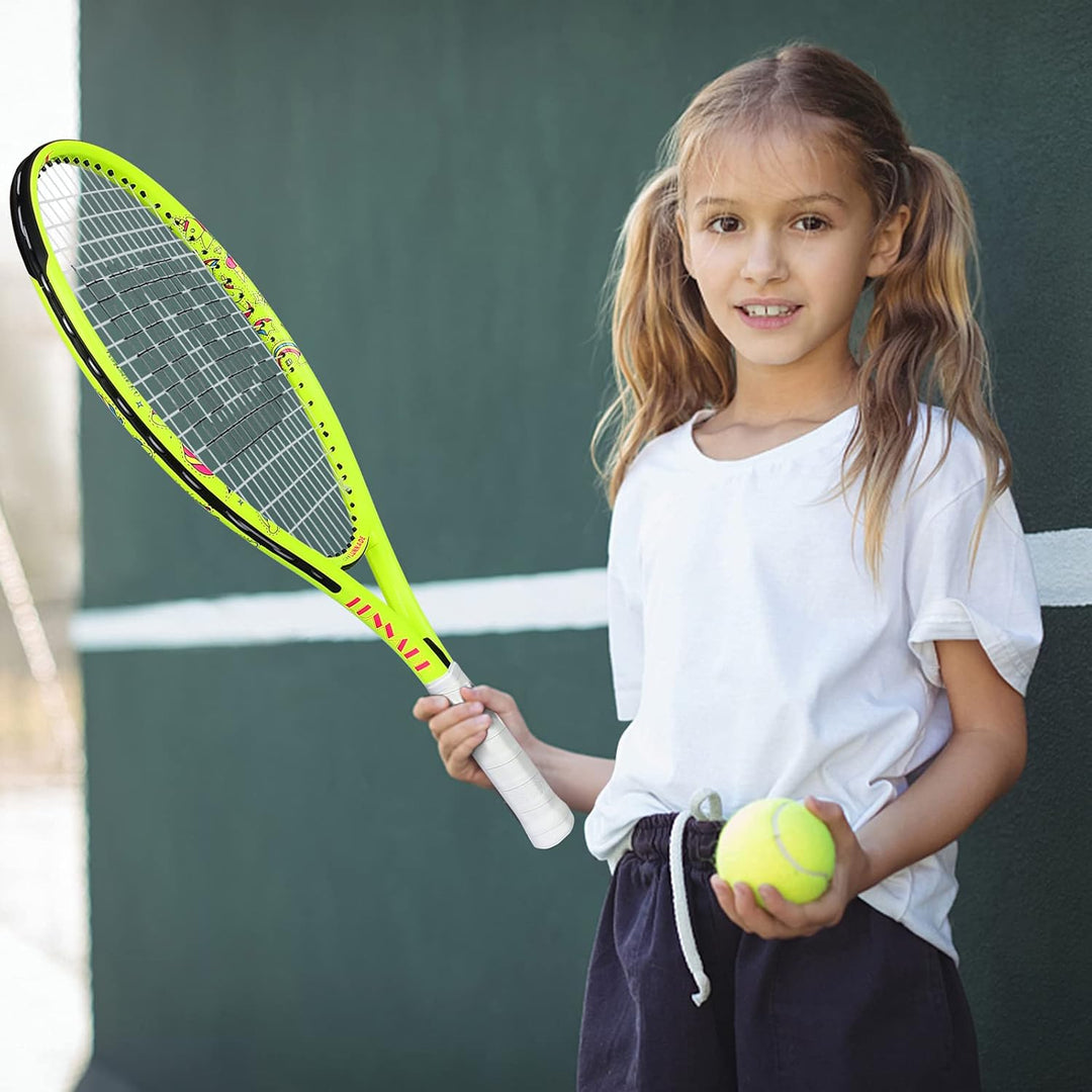 Tennisschläger für Kinder Junior, 19/21/23/25 Zoll Jugend Tennisschläger mit Abdeckung, geeignet für