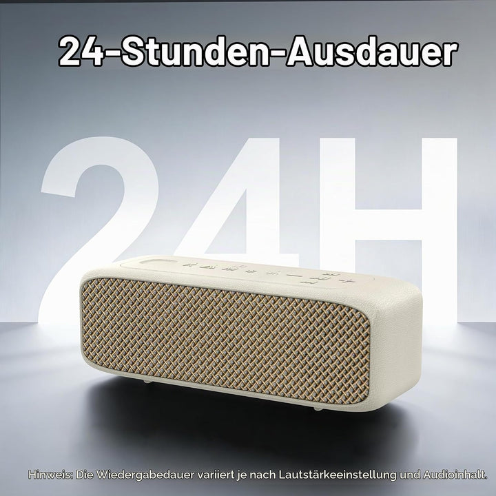 JUOVI Bluetooth Lautsprecher, Lautsprecher Bluetooth 20W Stereo Sound, drahtloser Lautsprecher mit B