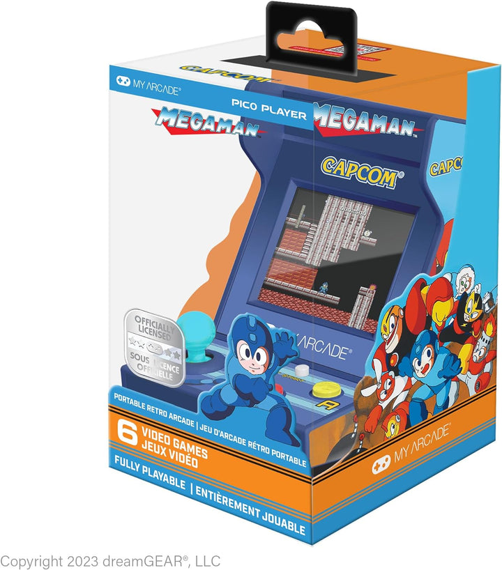 My Arcade DGUNL-7011 Mega Man Pico Player Portable Retro Arcade (6 GAMES IN 1)