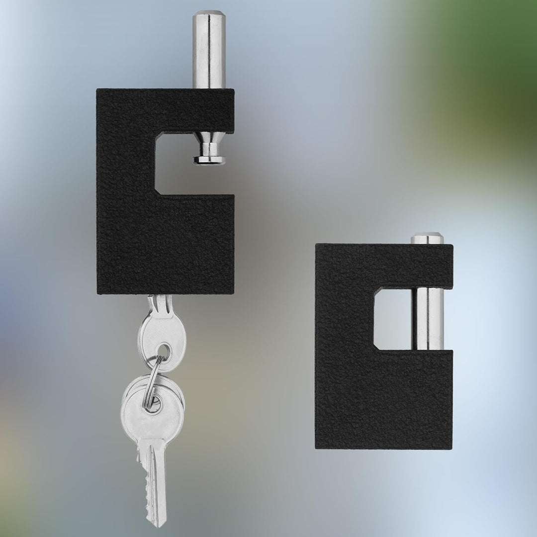 KOTARBAU® Gusseisen Vorhangschloss 70 mm Monoblock Vorhängeschloss mit Bolzen Einbruchsicherung Büge