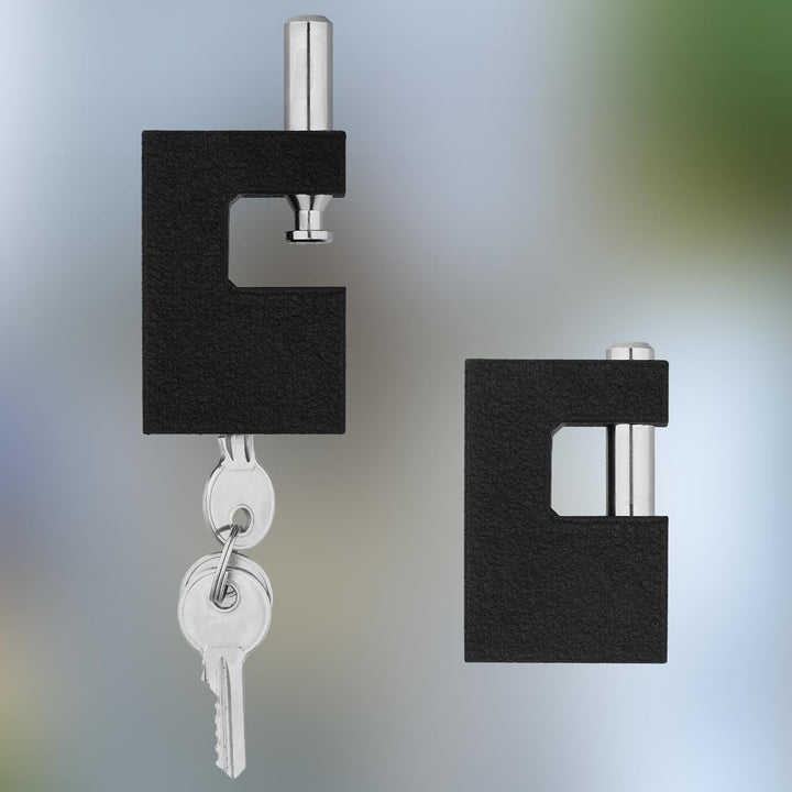KOTARBAU® Gusseisen Vorhangschloss 70 mm Monoblock Vorhängeschloss mit Bolzen Einbruchsicherung Büge