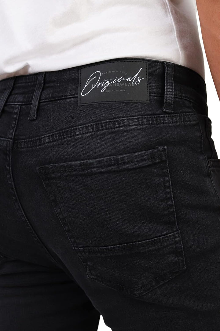 HALAT'S Herren Jeans Slim Fit - Baumwolle Jeanshose Stretch für Herren mit Schlanke Elastizität 30W