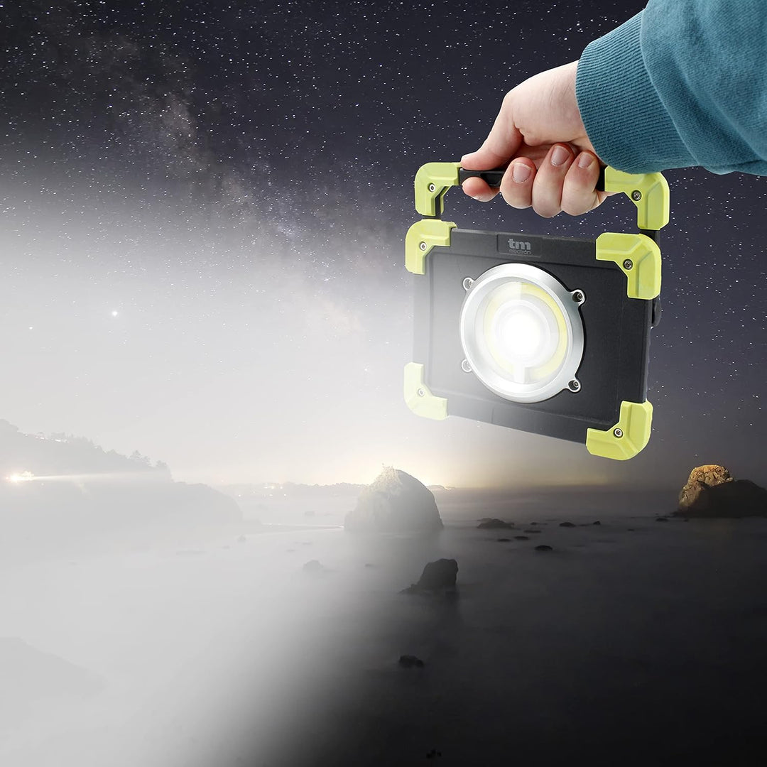 TM Electron TMTOR020 tragbares Arbeitslicht COB LED Super Hell 20W und Powerbank 4000 mAh 20W + Powe