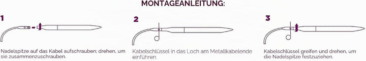 Knit Picks Options Stricknadel-Set aus Holz, kurze Spitze, auswechselbar, 7,5 cm Caspian, Caspian