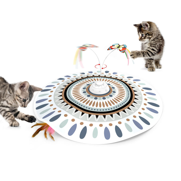 Potaroma Katzenspielzeug Selbstbeschäftigung, wiederaufladbar Elektrisch 3-in-1 Versteckspiel Kätzch
