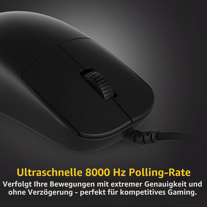 ENDGAME GEAR OP1 8k v2 Schwarz – Esports Gaming Maus mit Kabel, 30K DPI optischem Sensor, 8000Hz Pol
