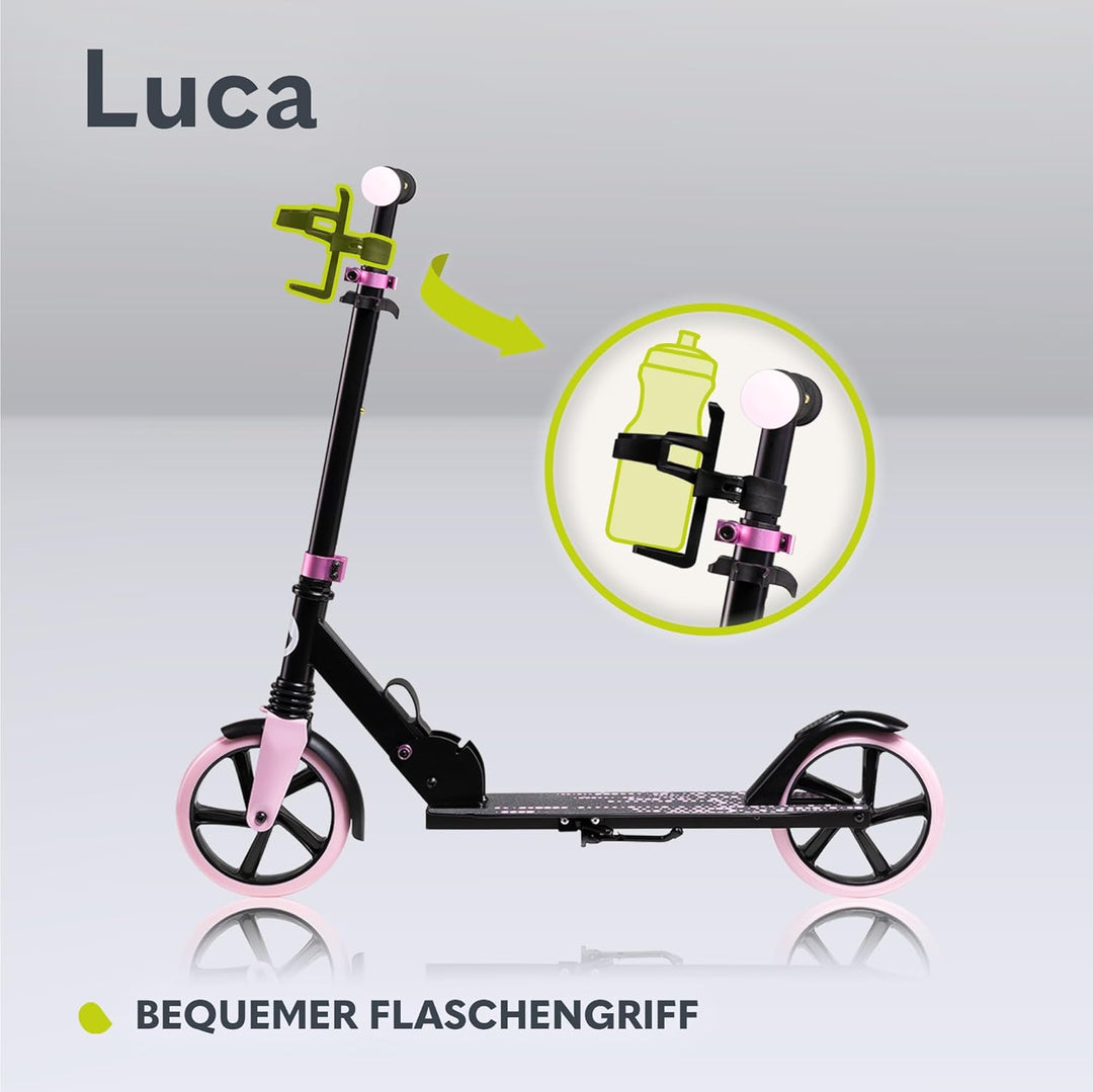 LIONELO Luca Klappbarer Roller für Kinder und Erwachsene bis 100kg Verstellbar und leicht nur 4kg Ro