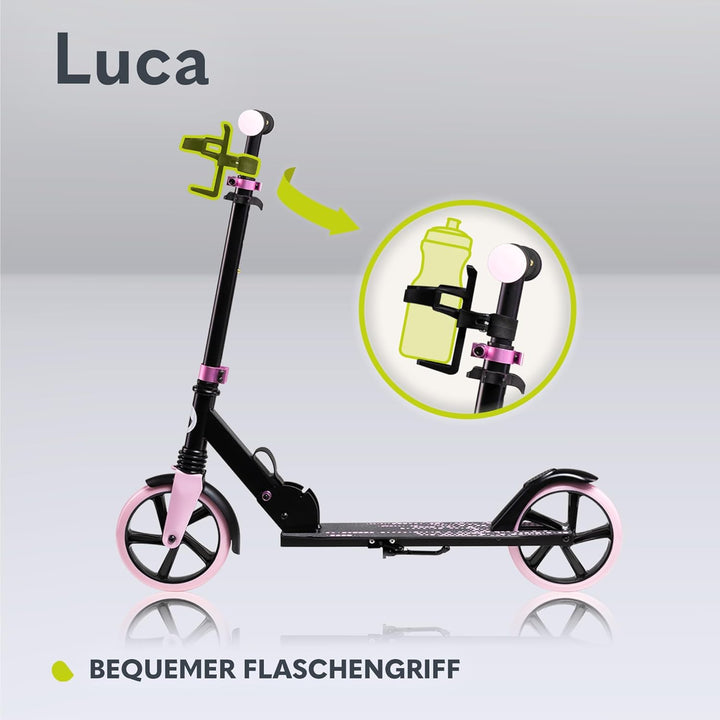 LIONELO Luca Klappbarer Roller für Kinder und Erwachsene bis 100kg Verstellbar und leicht nur 4kg Ro