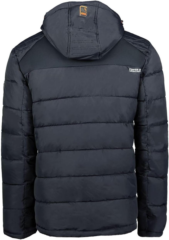 Geographical Norway Beachwood Men - Winterjacke Hooded Herren Parka - Warme Daunenjacken Steppjacke