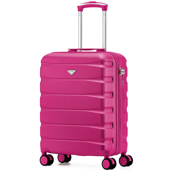 Flight Knight Leichter Koffer 29 Zoll Gross Check In Koffer ABS Hartschale 4 Rollen Fuer easyJet Bri