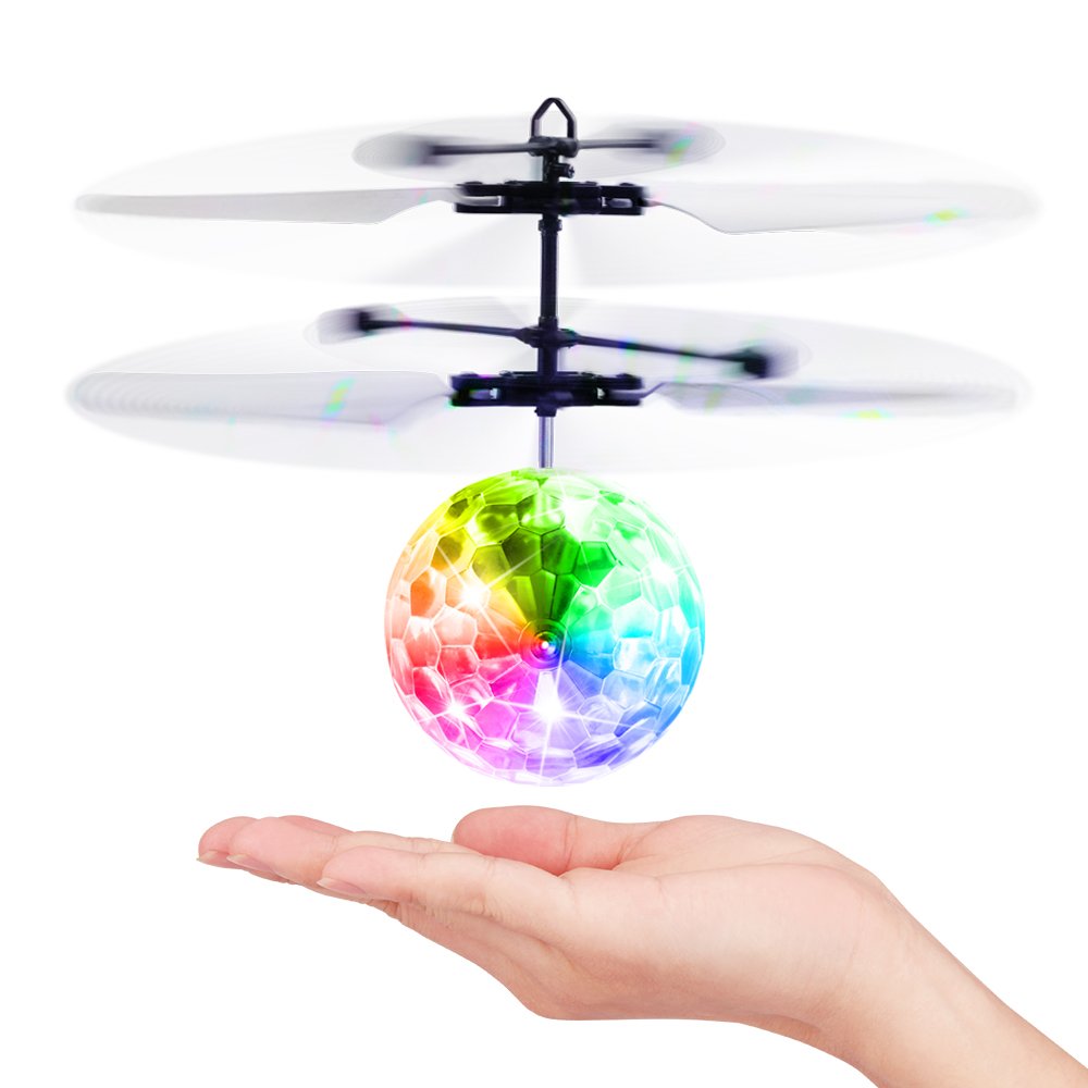 Fliegende Kugel Leuchtend, Fliegendes Spielzeug Flying Spinner Ball, der Helikopter Flugzeug Fernges